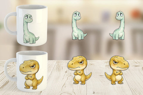 Mug Wrap Sarcastic Sassy Baby Dinosaur Sublimation artnoy 