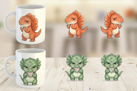 Mug Wrap Sarcastic Sassy Baby Dinosaur Sublimation artnoy 
