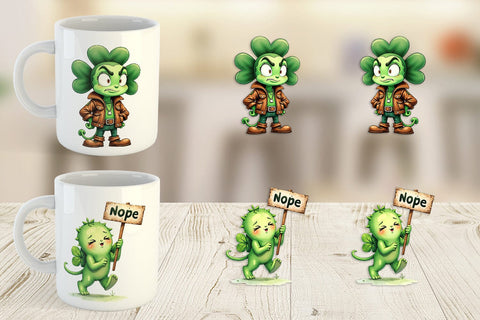 Mug Wrap Sarcastic Shamrock Sublimation artnoy 