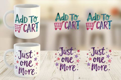Mug Wrap Sarcastic Shopper Quote Sublimation artnoy 