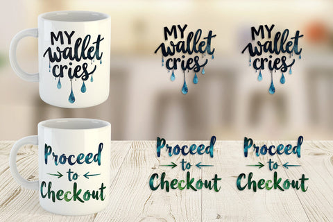 Mug Wrap Sarcastic Shopper Quote Sublimation artnoy 