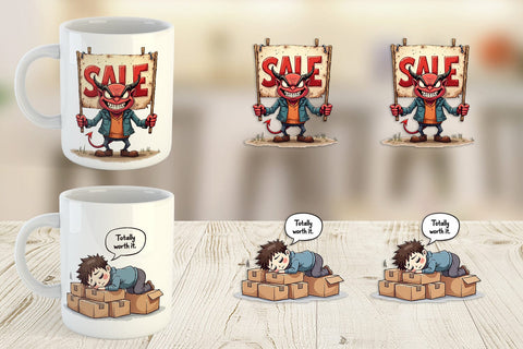 Mug Wrap Sarcastic Shopper Sublimation artnoy 