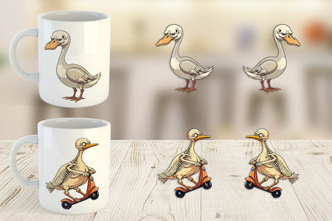 Mug Wrap Sarcastic Skelegoose Sublimation artnoy 