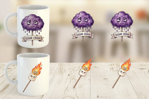 Mug Wrap Sarcastic Spooky Summer Snacks Sublimation artnoy 