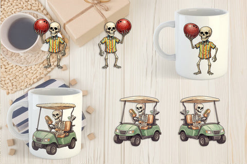 Mug Wrap Sarcastic Sports Dad Bone Watercolor Sublimation artnoy 