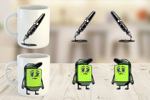 Mug Wrap Sarcastic Study Buddies Sublimation artnoy 