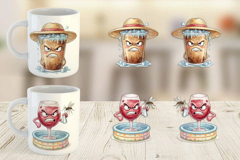 Mug Wrap Sarcastic Summer Gear Vibes Sublimation artnoy 