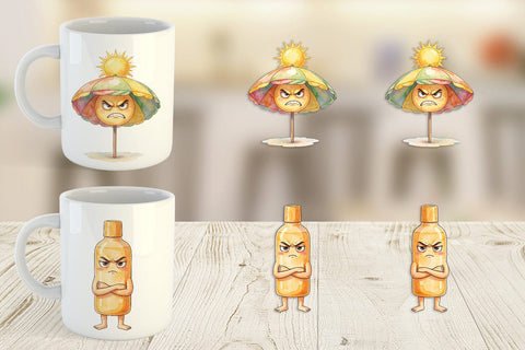Mug Wrap Sarcastic Summer Gear Vibes Sublimation artnoy 