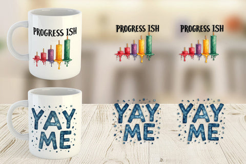 Mug Wrap Sarcastic Sunshine Cynical Hope Watercolor Sublimation artnoy 