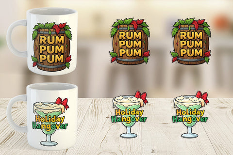 Mug Wrap Sarcastic Tiki Holiday Cocktail Quotes Sublimation artnoy 