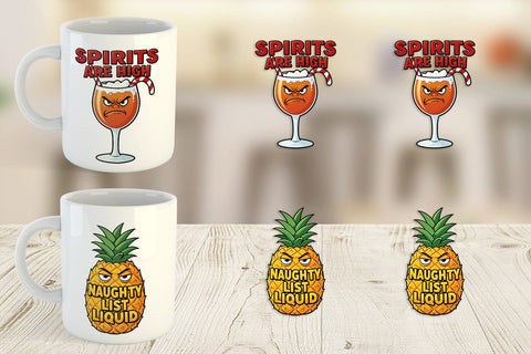Mug Wrap Sarcastic Tiki Holiday Cocktail Quotes Sublimation artnoy 