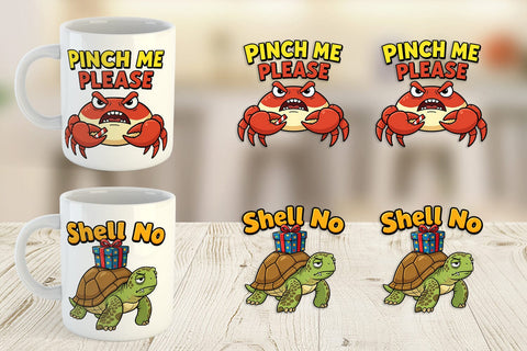 Mug Wrap Sarcastic Tropical Animal Christmas Quotes Sublimation artnoy 
