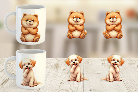 Mug Wrap Sass & Side-Eye Judgmental Dog Sublimation artnoy 