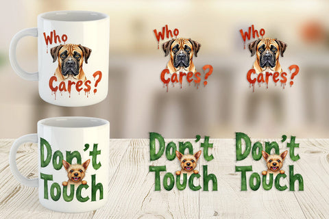 Mug Wrap Sassy Attitude Ugly Cute Dog Quotes Sublimation artnoy 