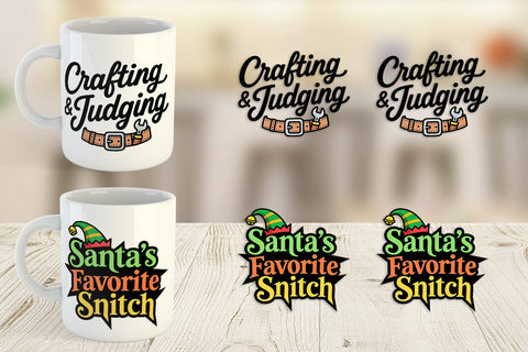 Mug Wrap Sassy Elf Quote Sublimation artnoy 