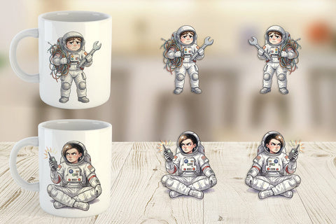 Mug Wrap Sassy Introvert Astronaut Sublimation artnoy 