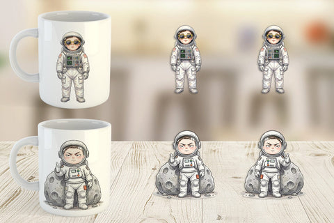 Mug Wrap Sassy Introvert Astronaut Sublimation artnoy 