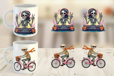 Mug Wrap Sassy Lady Bones Sublimation artnoy 