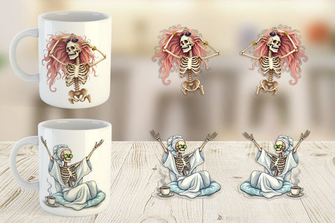 Mug Wrap Sassy Lady Bones Sublimation artnoy 