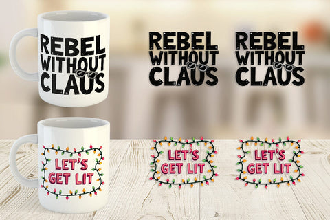 Mug Wrap Sassy Reindeer Games Sublimation artnoy 