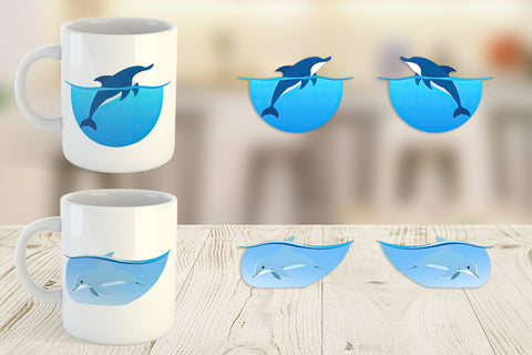 Mug Wrap Save the Ocean Sublimation artnoy 