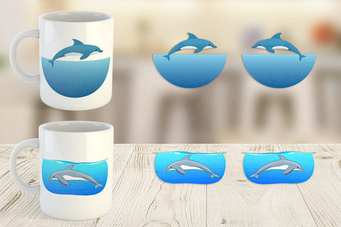 Mug Wrap Save the Ocean Sublimation artnoy 