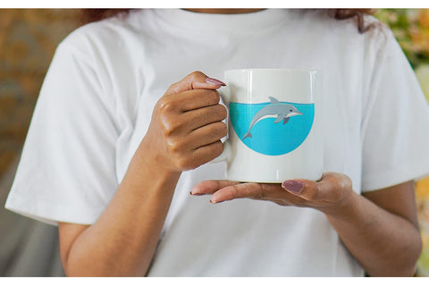 Mug Wrap Save the Ocean Sublimation artnoy 