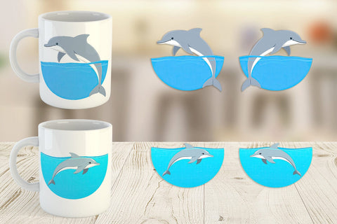 Mug Wrap Save the Ocean Sublimation artnoy 