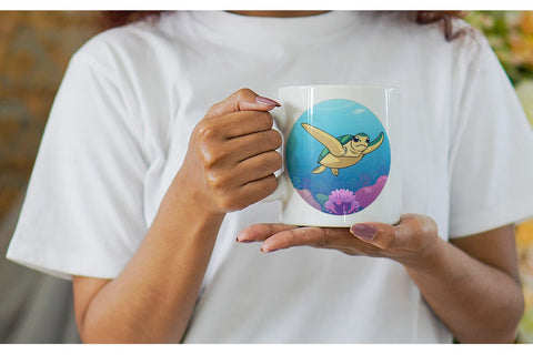 Mug Wrap Sea Turtle Sublimation artnoy 
