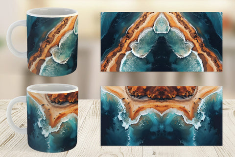 Mug Wrap Seashore Sublimation artnoy 