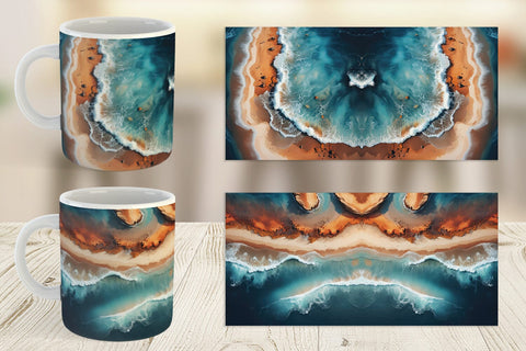 Mug Wrap Seashore Sublimation artnoy 