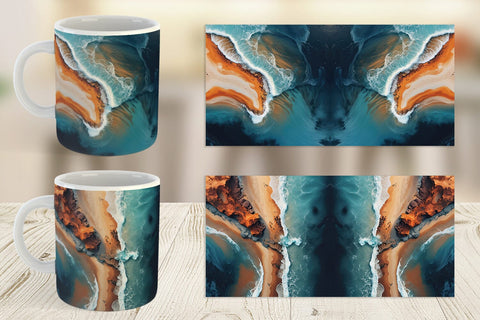 Mug Wrap Seashore Sublimation artnoy 