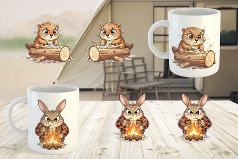 Mug Wrap Serious Survivalist Animal SVG artnoy 