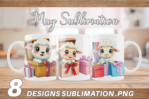 Mug Wrap Sheep Gift Sublimation artnoy 