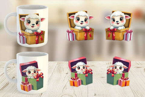 Mug Wrap Sheep Gift Sublimation artnoy 