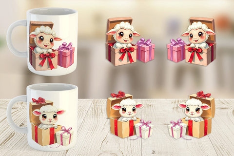 Mug Wrap Sheep Gift Sublimation artnoy 