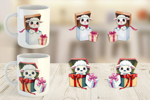 Mug Wrap Sheep Gift Sublimation artnoy 