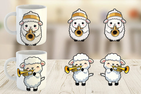 Mug Wrap Sheep New Year Sublimation artnoy 