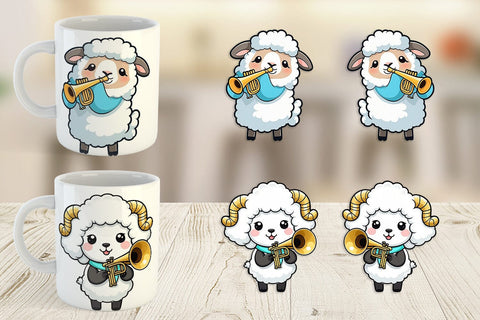 Mug Wrap Sheep New Year Sublimation artnoy 