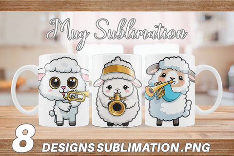 Mug Wrap Sheep New Year Sublimation artnoy 