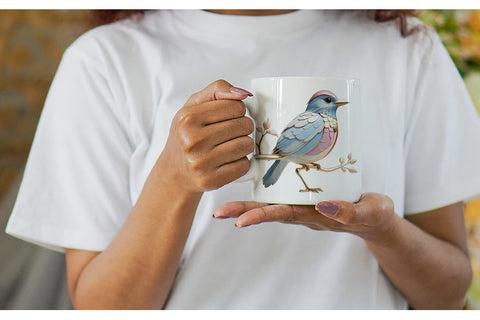 Mug Wrap Shiny Bird Sublimation artnoy 