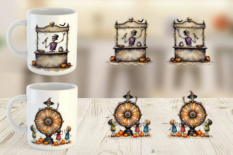 Mug Wrap Skeleton Game Booths Sublimation artnoy 