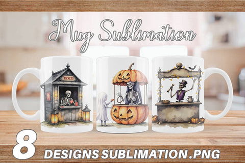 Mug Wrap Skeleton Game Booths Sublimation artnoy 