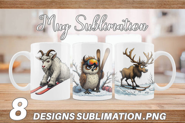 Mug Wrap Ski Grumps Sublimation artnoy 