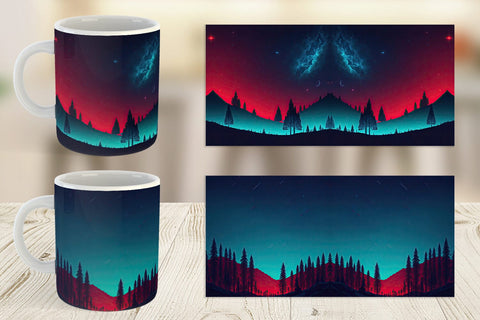 Mug Wrap Sky Shine Landscape Sublimation artnoy 