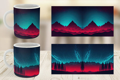 Mug Wrap Sky Shine Landscape Sublimation artnoy 