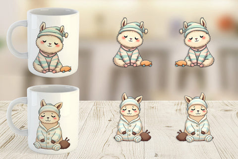 Mug Wrap Sleepy Capybara Sublimation artnoy 