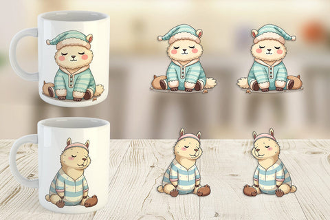 Mug Wrap Sleepy Capybara Sublimation artnoy 