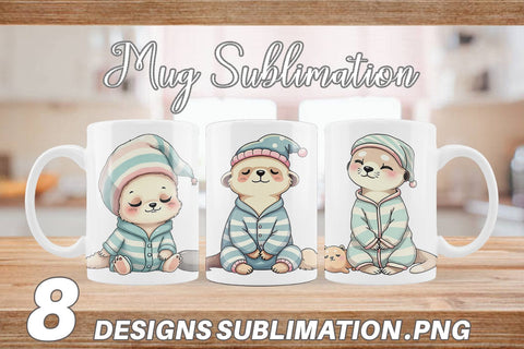 Mug Wrap Sleepy Meerkat Sublimation artnoy 