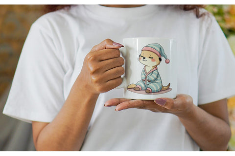 Mug Wrap Sleepy Meerkat Sublimation artnoy 